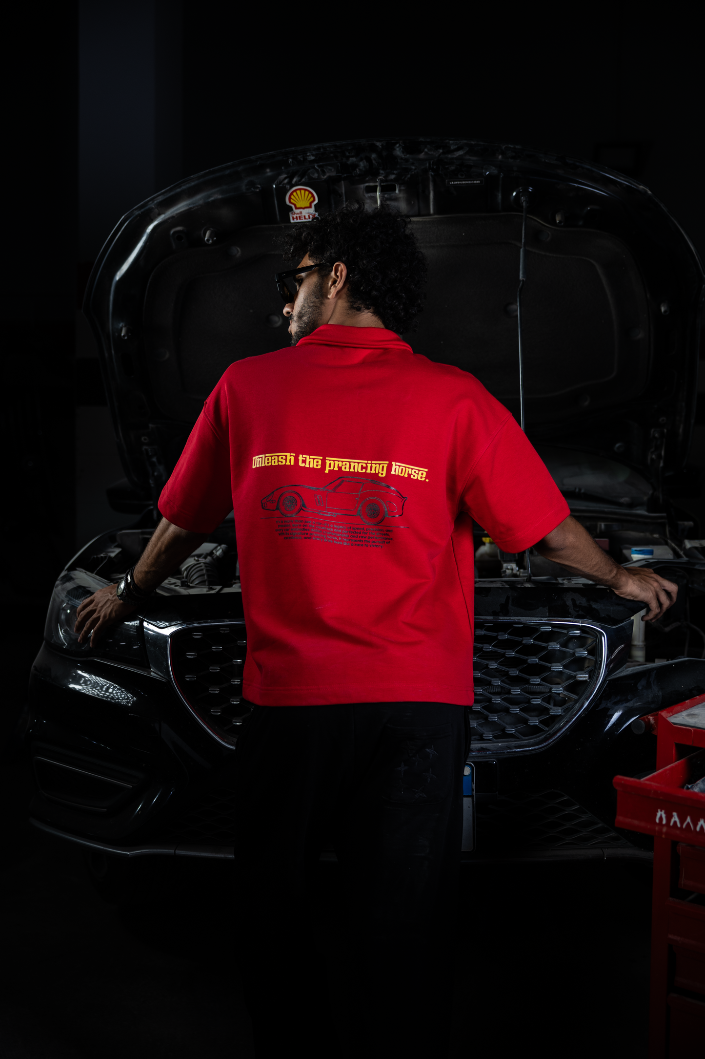 Ferrari Flame Polo T-Shirt