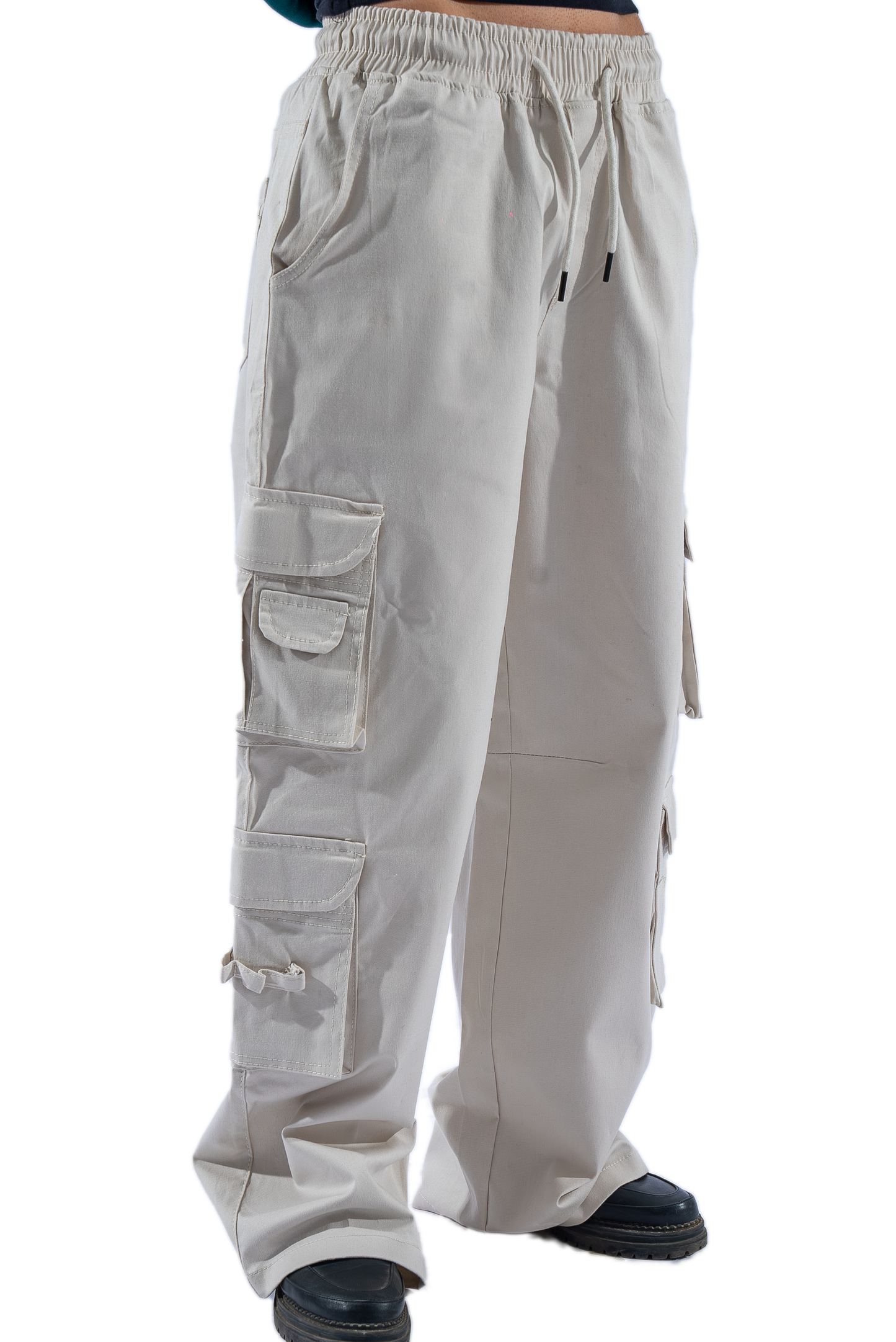 CRÈME CARGO PANTS