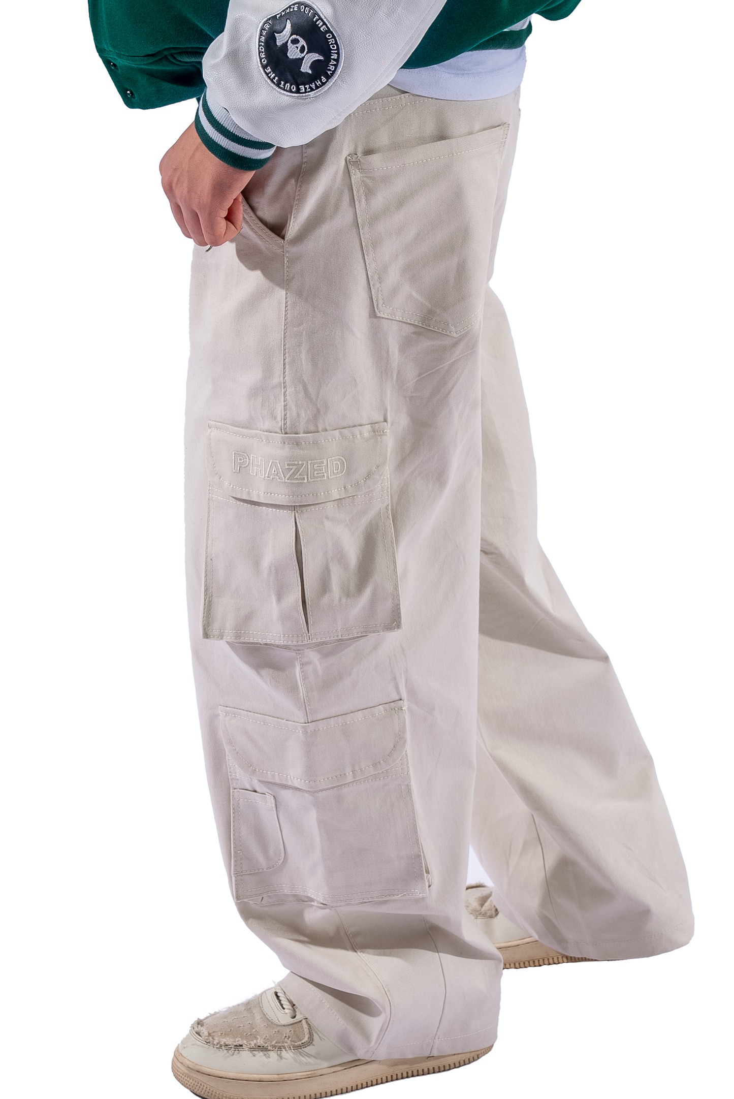 CRÈME CARGO PANTS