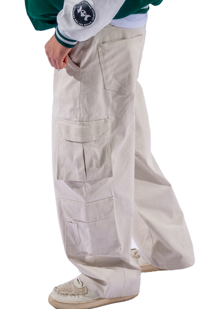 CRÈME CARGO PANTS