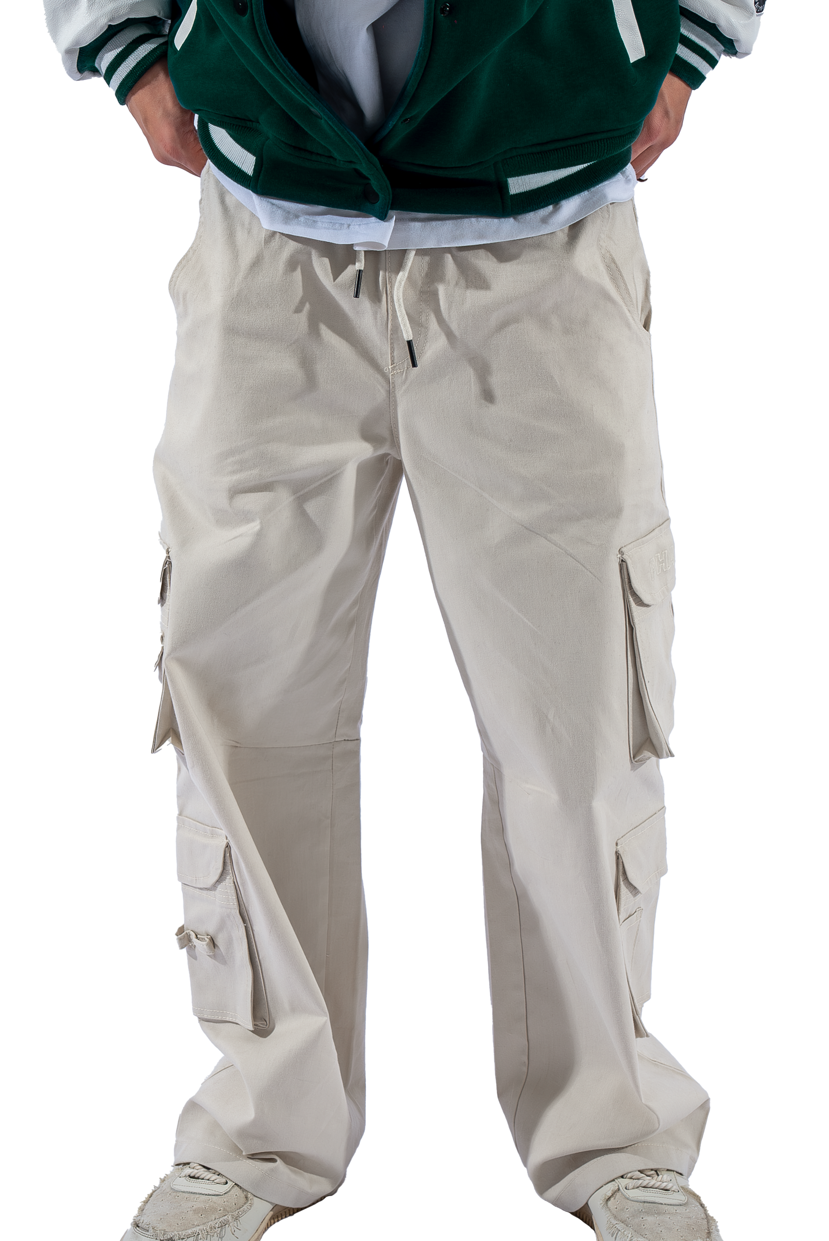 CRÈME CARGO PANTS