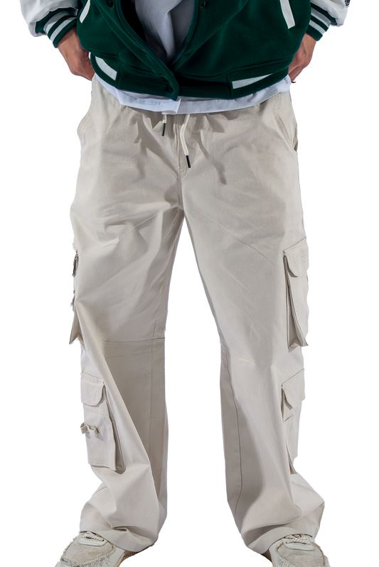 CRÈME CARGO PANTS