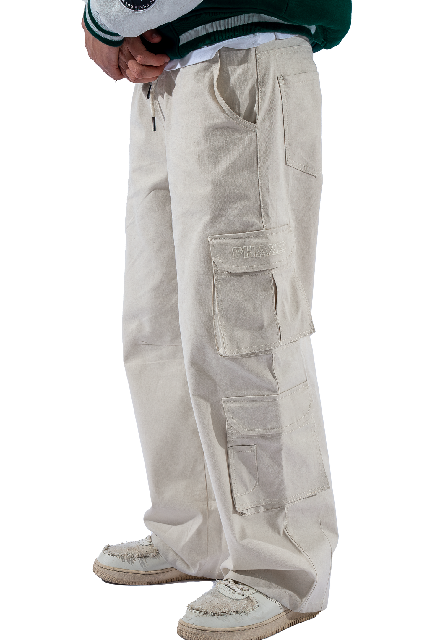 CRÈME CARGO PANTS