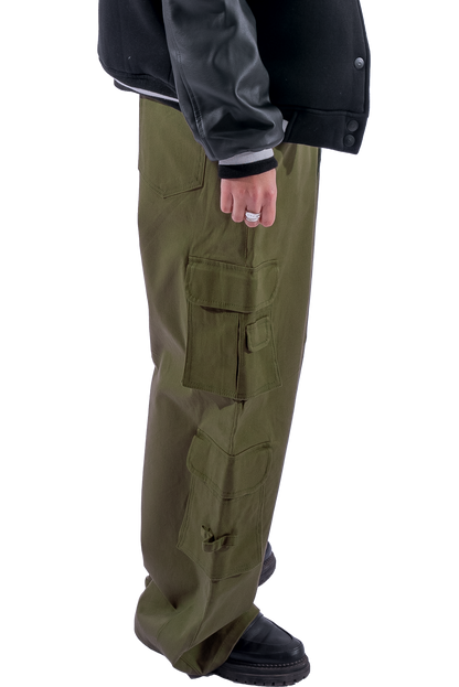 OLIVE CARGO PANTS