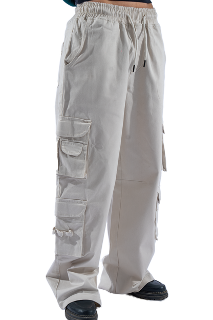 CRÈME CARGO PANTS